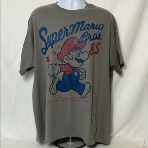 Super Mario Brothers Graphic T-Shirt Men’s 2X New No Tags Short Sleeve Shirt
